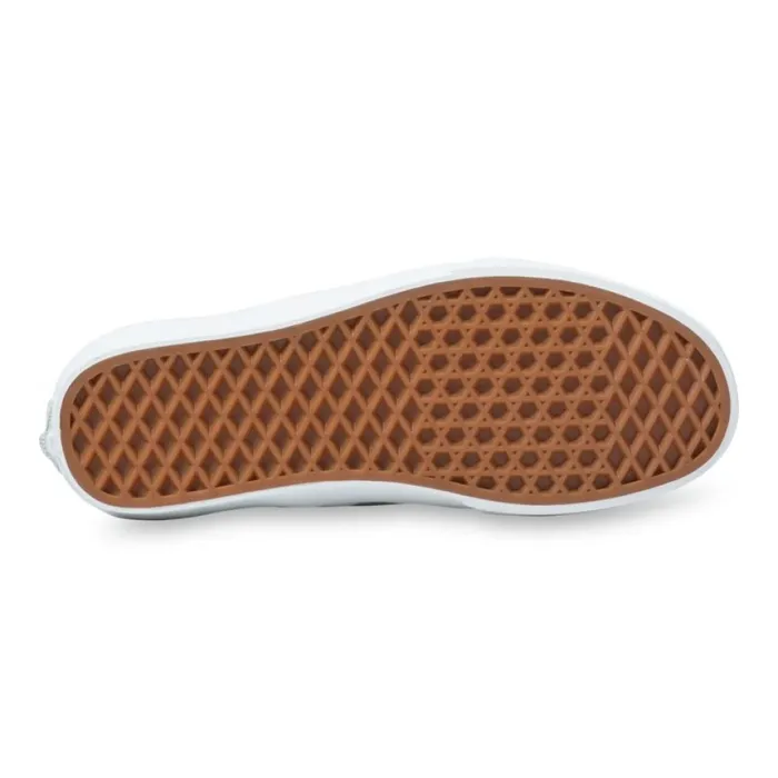 Classics Shoes Vans MenWomen Emboss Mini Check Classic SlipOn Mirage GrayTrue White