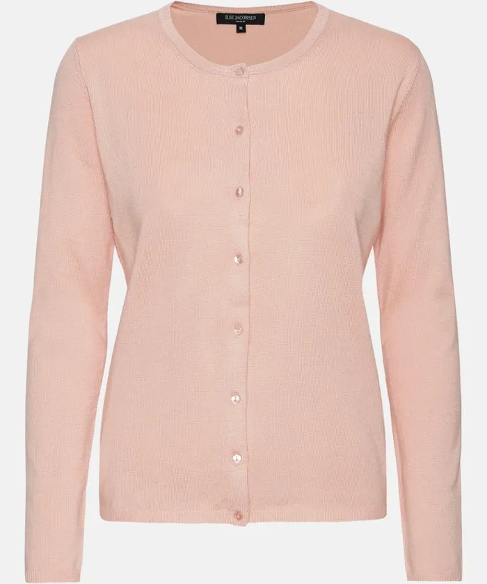 Clothing Ilse Jacobsen Knitwear Cardigan 8211 Soft Coral