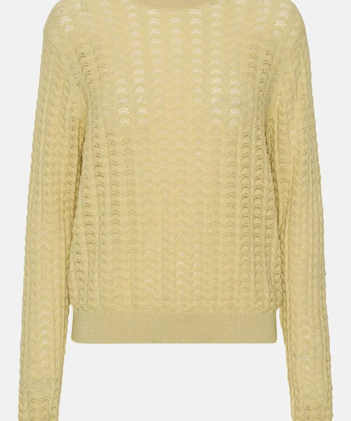 Clothing Ilse Jacobsen Knitwear Crew Neck 8211 Olive Grass Clothing Ilse Jacobsen Knitwear Crew Neck 8211 Olive Grass