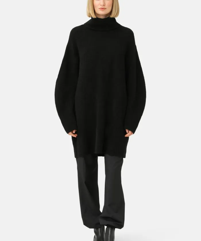 Clothing Ilse Jacobsen Knitwear Knit Blouse 8211 Black