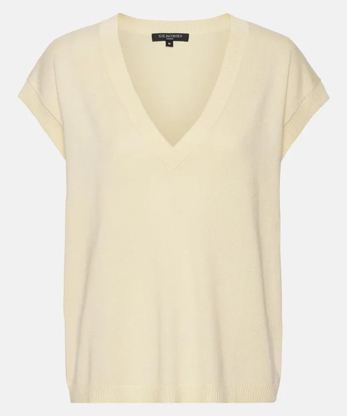 Clothing Ilse Jacobsen Knitwear Pullover 8211 Flan Yellow