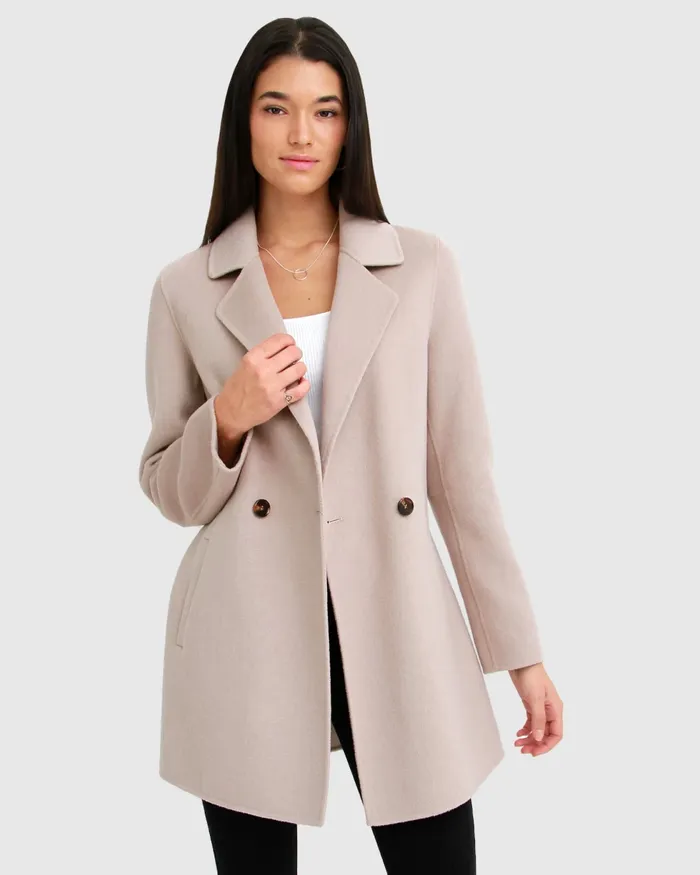 Coats Belle and Bloom Women Electric Feel Drawstring Coat 8211 Sand
