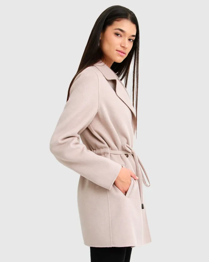 Coats Belle and Bloom Women Electric Feel Drawstring Coat 8211 Sand