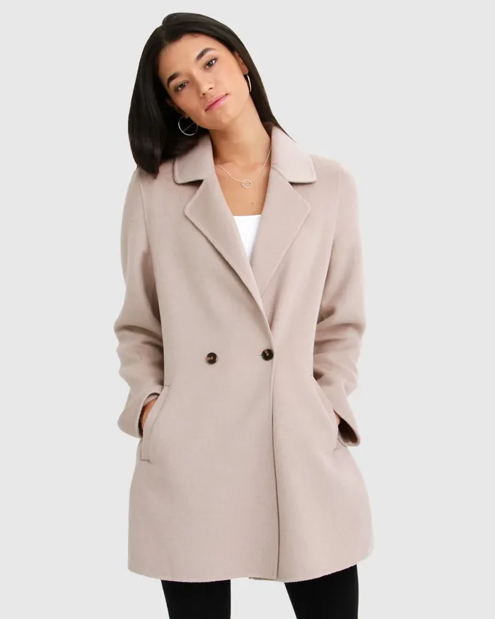 Coats Belle and Bloom Women Electric Feel Drawstring Coat 8211 Sand