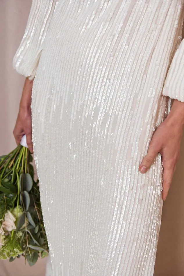 Coco Ivory Sequin Women RIXO Bridal Party Coco Ivory Sequin Women RIXO Bridal Party