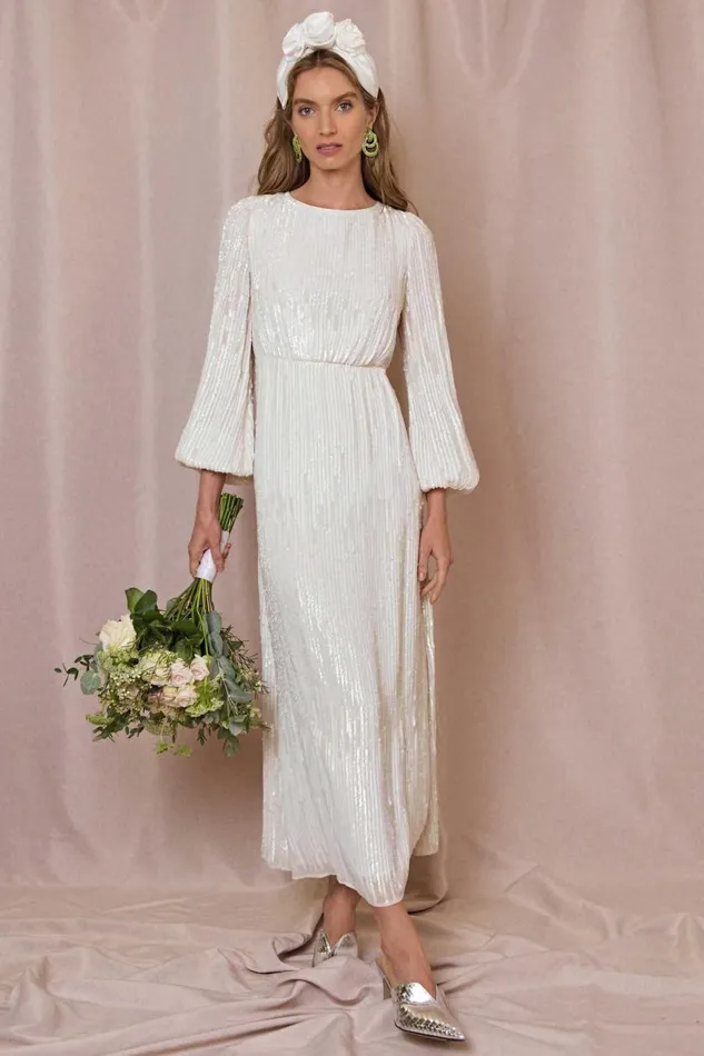 Coco Ivory Sequin Women RIXO Bridal Party Coco Ivory Sequin Women RIXO Bridal Party