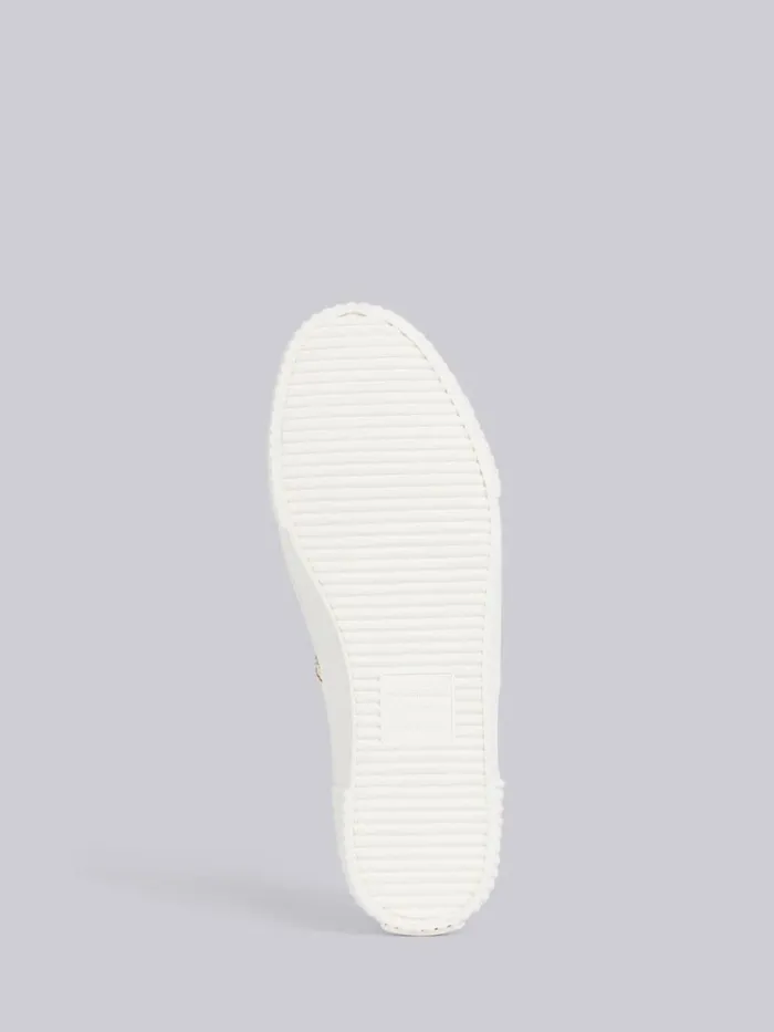 Cotton Canvas Heritage Sneaker Natural Men Thom Browne Sneakers Cotton Canvas Heritage Sneaker Natural Men Thom Browne Sneakers