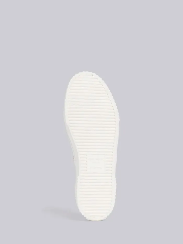 Cotton Canvas Heritage Sneaker Navy Women Thom Browne Sneakers