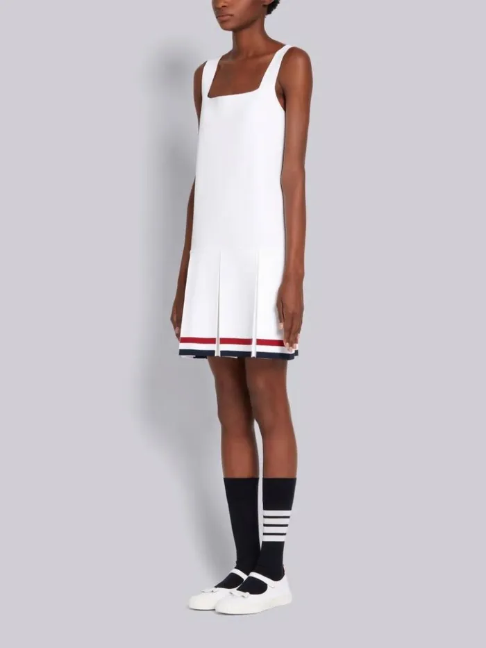 Cotton Canvas Tennis Thom John Trainer White Women Thom Browne Sneakers