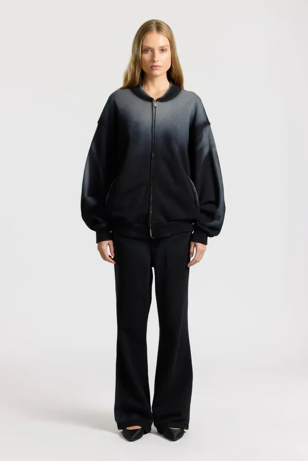 COTTON CITIZEN Berlin Bomber Jacket Black Cast Women Sweatshirts COTTON CITIZEN Berlin Bomber Jacket Black Cast Women Sweatshirts