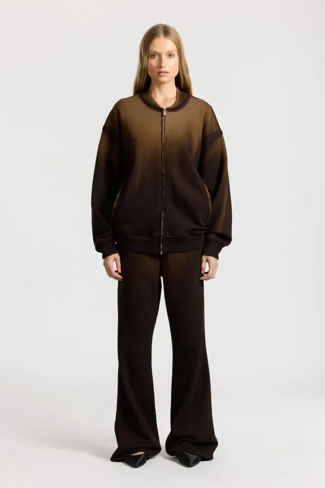 COTTON CITIZEN Berlin Bomber Jacket Espresso Cast Women Sweatshirts COTTON CITIZEN Berlin Bomber Jacket Espresso Cast Women Sweatshirts