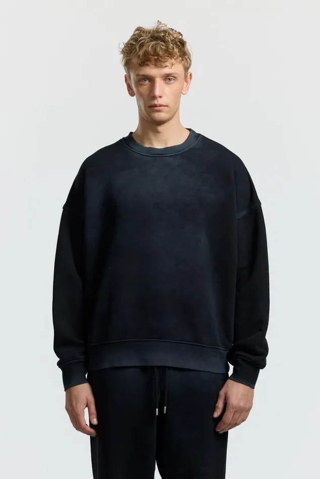 COTTON CITIZEN Boston Crew Vintage Black Women Sweatshirts