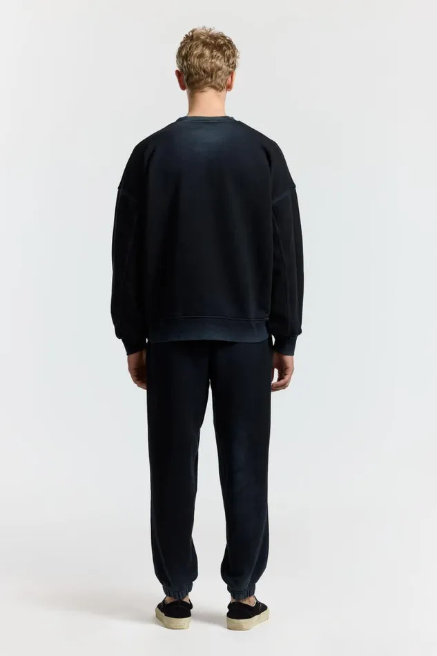 COTTON CITIZEN Boston Crew Vintage Black Women Sweatshirts