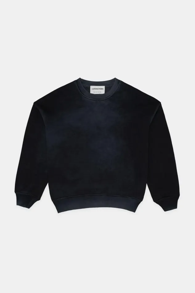 COTTON CITIZEN Boston Crew Vintage Black Women Sweatshirts