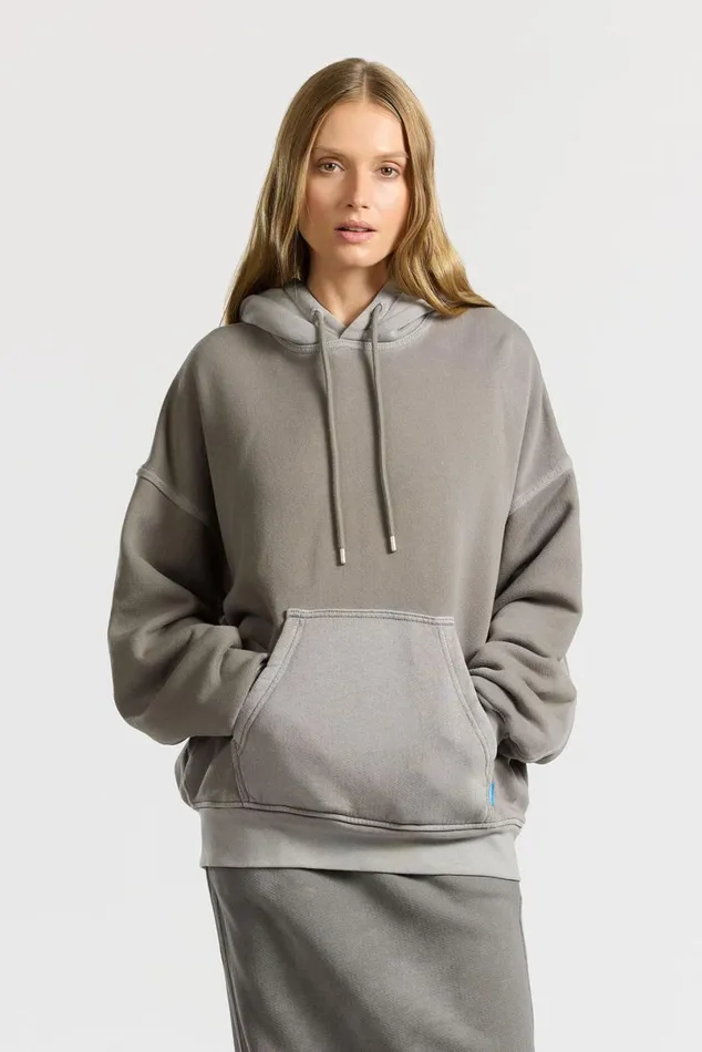 COTTON CITIZEN Boston Hoodie Vintage Cement Men Sweatshirts