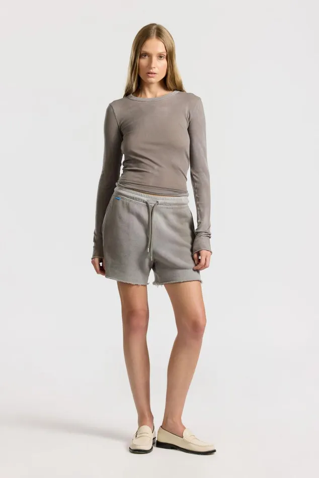 COTTON CITIZEN Boston Short Vintage Cement Women Shorts COTTON CITIZEN Boston Short Vintage Cement Women Shorts