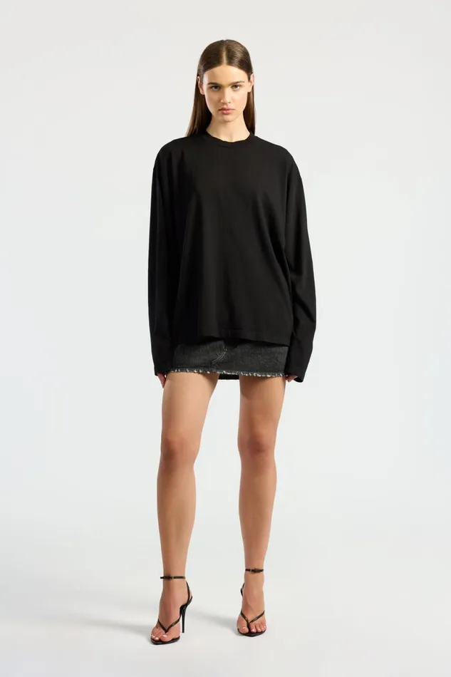 COTTON CITIZEN Bowie Shirt Jet Black Women Shirts COTTON CITIZEN Bowie Shirt Jet Black Women Shirts