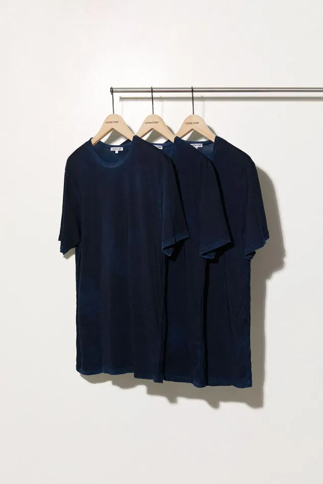 COTTON CITIZEN Classic Crewneck Tee 3Pack Vintage Navy Men 3Packs