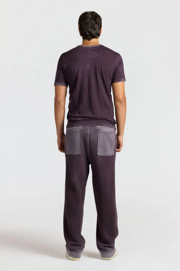 COTTON CITIZEN Classic VNeck Tee Vintage Eggplant Men Tees COTTON CITIZEN Classic VNeck Tee Vintage Eggplant Men Tees