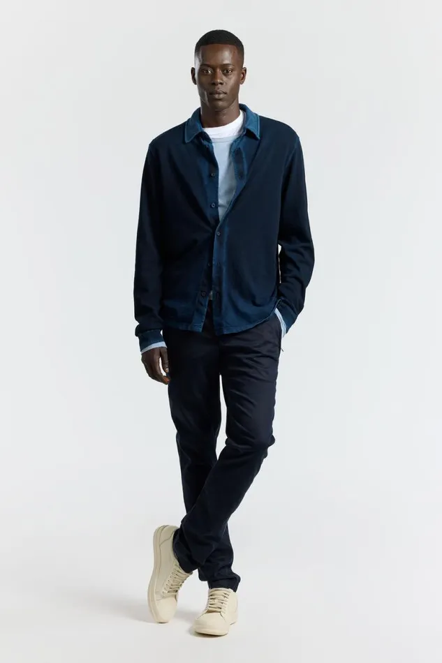COTTON CITIZEN Presley Buttondown Vintage Navy Men Shirts