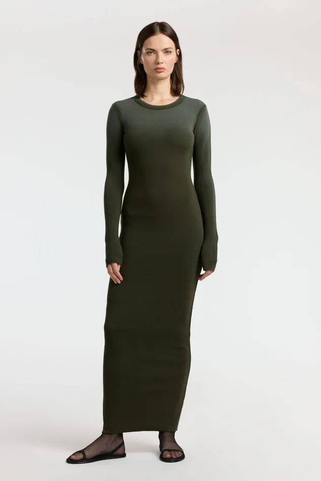 COTTON CITIZEN Verona Crewneck Maxi Dress Alpine Cast Women Dresses Skirts COTTON CITIZEN Verona Crewneck Maxi Dress Alpine Cast Women Dresses Skirts