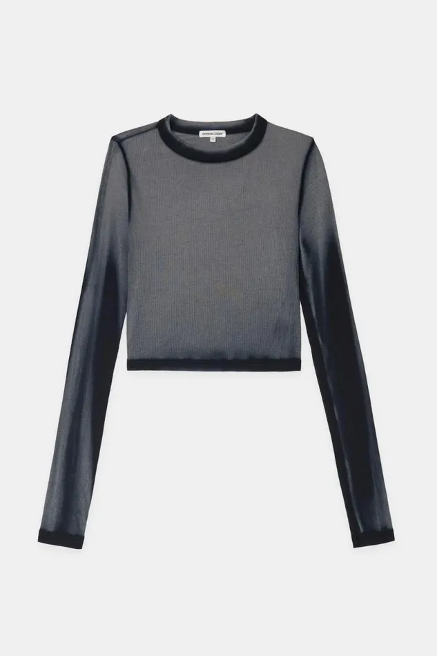 COTTON CITIZEN Verona Crop Shirt Black Cast Women Shirts COTTON CITIZEN Verona Crop Shirt Black Cast Women Shirts