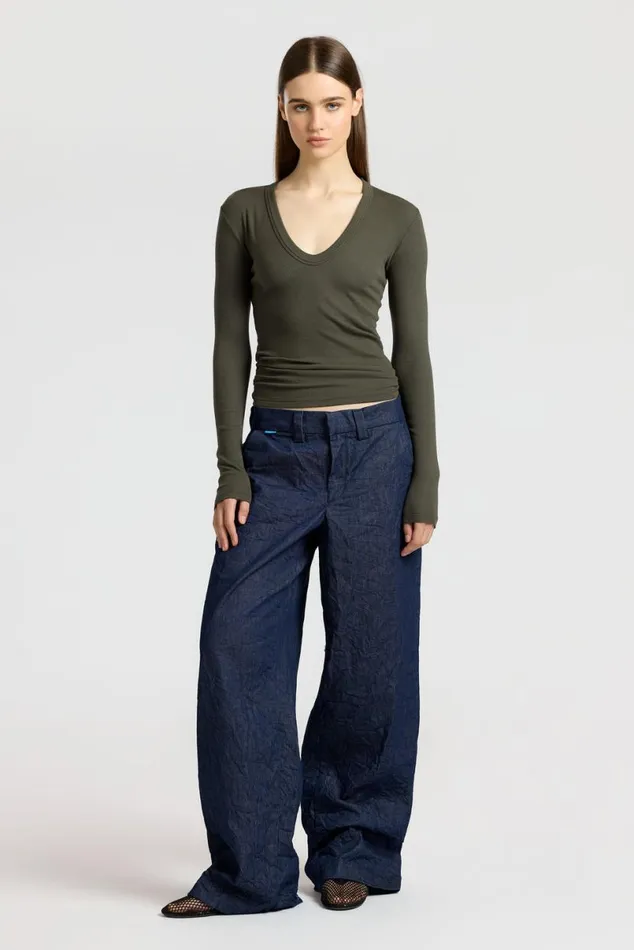 COTTON CITIZEN Verona UNeck Shirt Alpine Women Shirts COTTON CITIZEN Verona UNeck Shirt Alpine Women Shirts