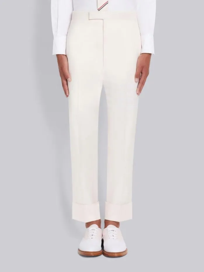Cotton Suiting Engineered 4bar Classic Trouser Light Pink Men Thom Browne Trousers