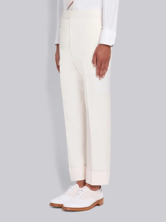 Cotton Suiting Engineered 4bar Classic Trouser Light Pink Men Thom Browne Trousers