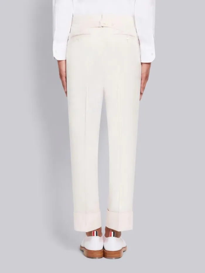 Cotton Suiting Engineered 4bar Classic Trouser Light Pink Men Thom Browne Trousers