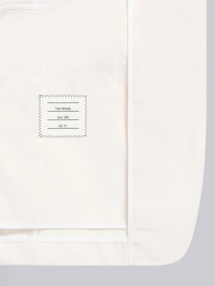 Cotton Twill Engineered 4bar Unlined Single Vent Sport Coat Light Pink Women Thom Browne Jackets