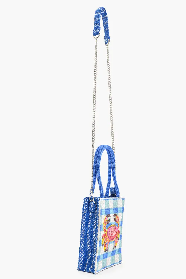 Crab It Beaded Top Handle Bag Crab It Beaded Top Handle Bag