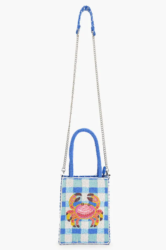 Crab It Beaded Top Handle Bag Crab It Beaded Top Handle Bag