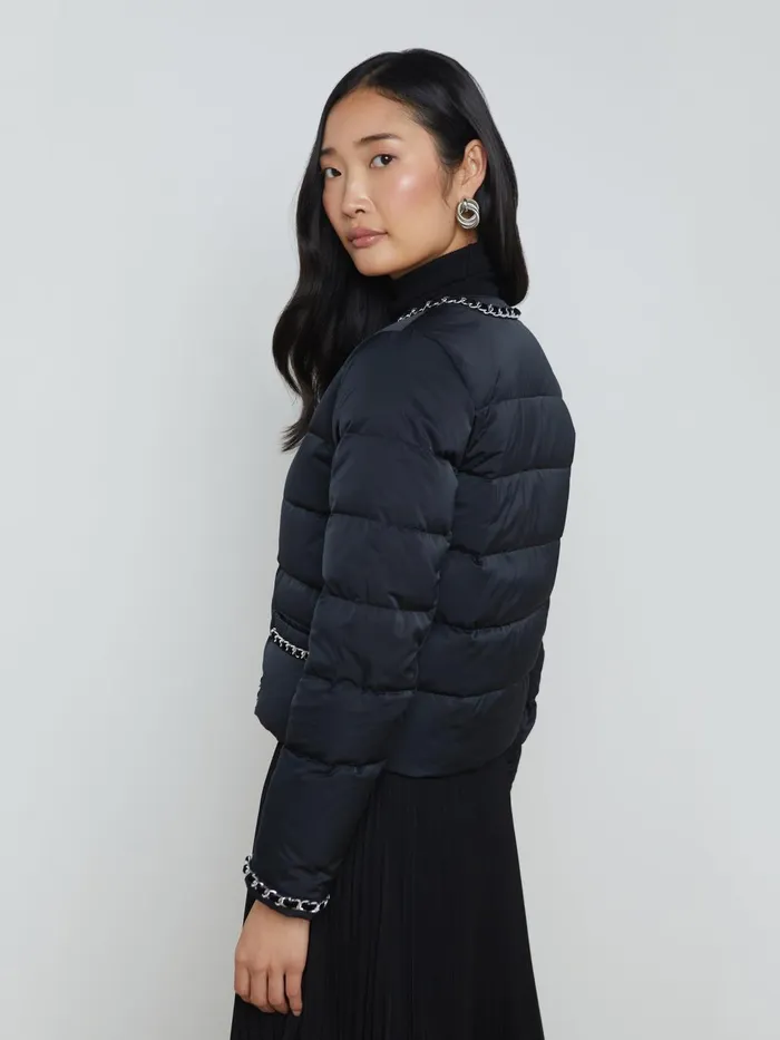 Crest Down Jacket Black Women L039Agence Outerwear