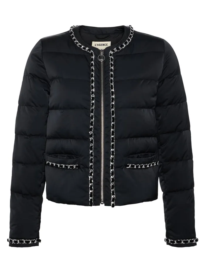 Crest Down Jacket Black Women L039Agence Outerwear