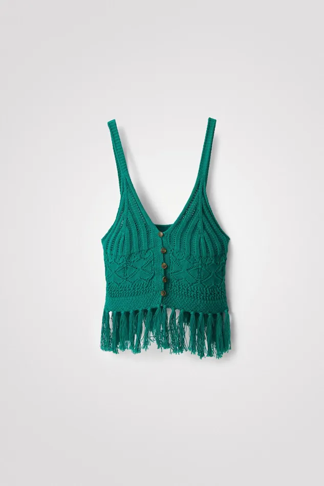 Crochet Top Women Desigual Tshirts
