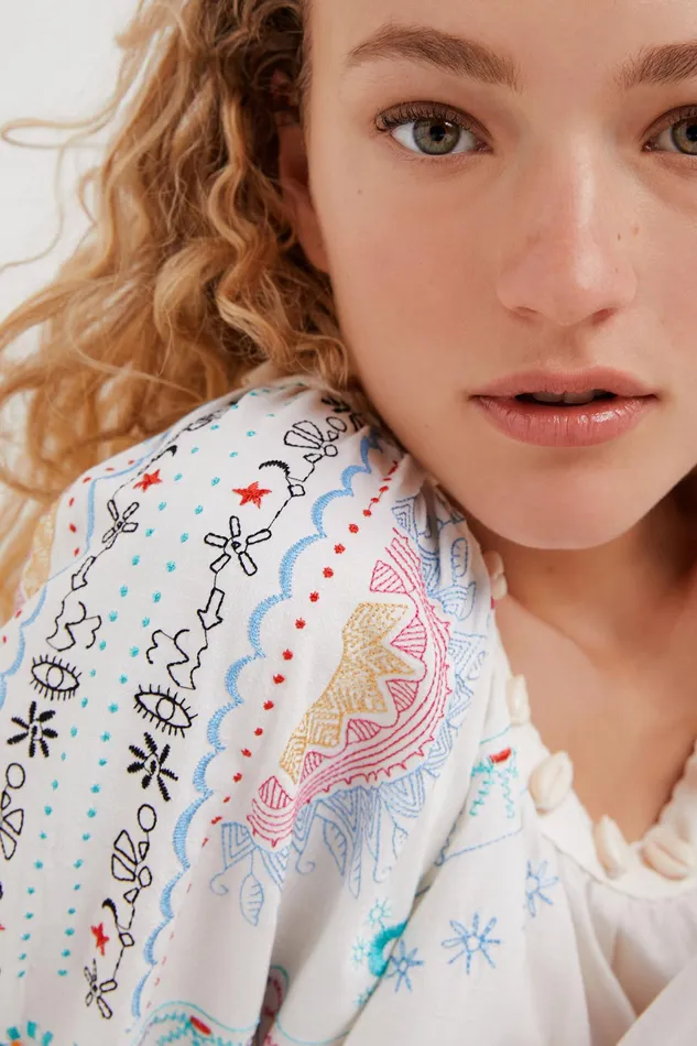 Cropped Blouse Women Desigual Tops and Shirts