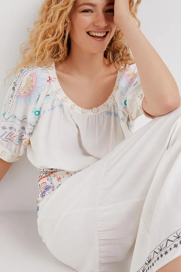 Cropped Blouse Women Desigual Tops and Shirts