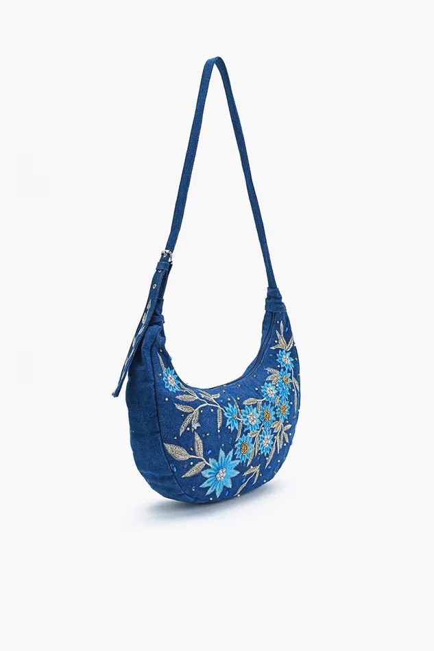 Dahlia Denim Shoulder Bag Dahlia Denim Shoulder Bag