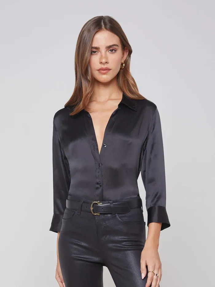 Dani Silk Blouse Black Women L039Agence Blouses and Tops