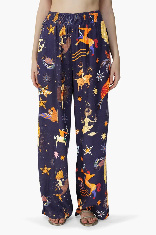 Dark Night Celestial Printed Pants Dark Night Celestial Printed Pants