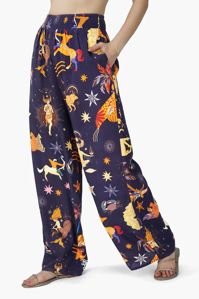 Dark Night Celestial Printed Pants Dark Night Celestial Printed Pants
