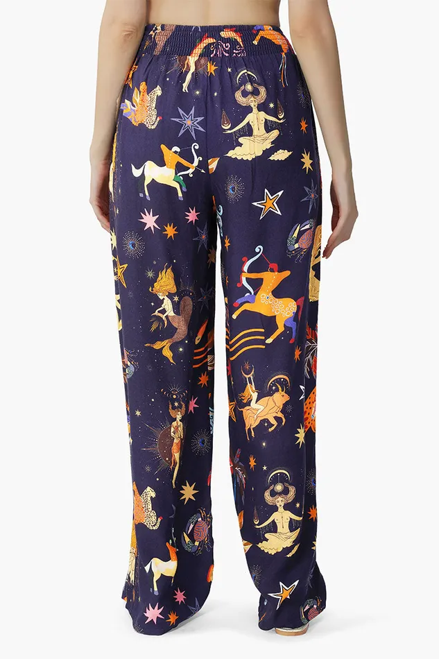 Dark Night Celestial Printed Pants Dark Night Celestial Printed Pants