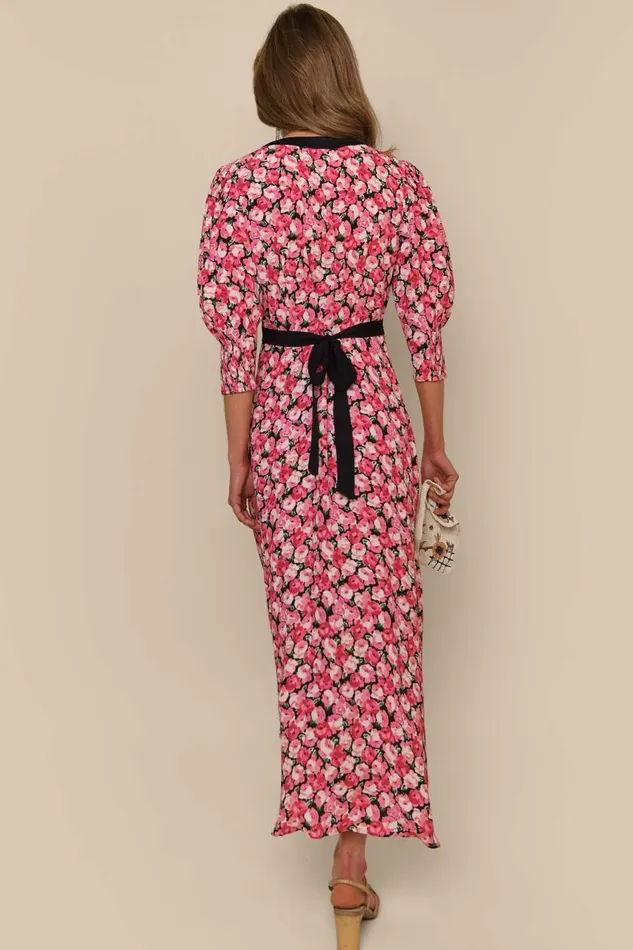 Deanna Pink English Rose Mix Women RIXO Dresses Deanna Pink English Rose Mix Women RIXO Dresses
