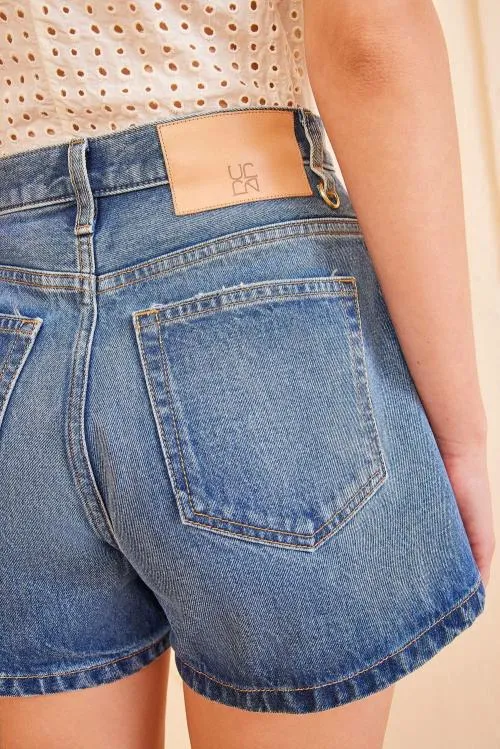 Denim Women Ulla Johnson The Greta Short Danube Denim Women Ulla Johnson The Greta Short Danube