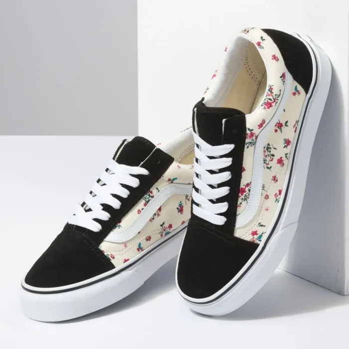 Ditsy Floral Old Skool Classic WhiteTrue White Classics Shoes Vans MenWomen
