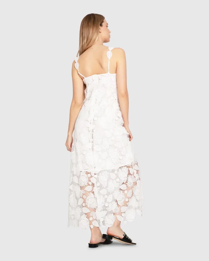 Dresses Belle and Bloom Women Songbird Lace Maxi Dress 8211 White