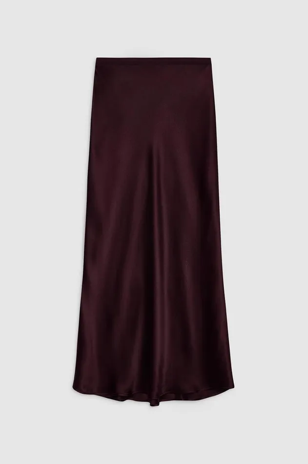 Dresses Skirts Women ANINE BING Bar Silk Skirt 8211 Bordeaux