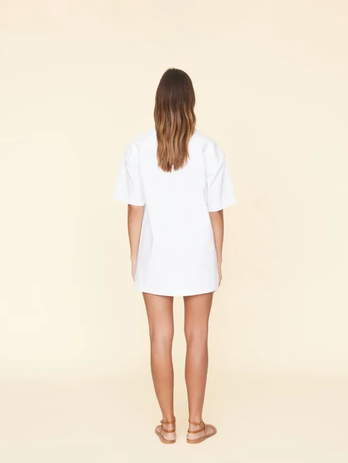 Dresses White Jaysen Denim Dress XRENA Women Dresses White Jaysen Denim Dress XRENA Women