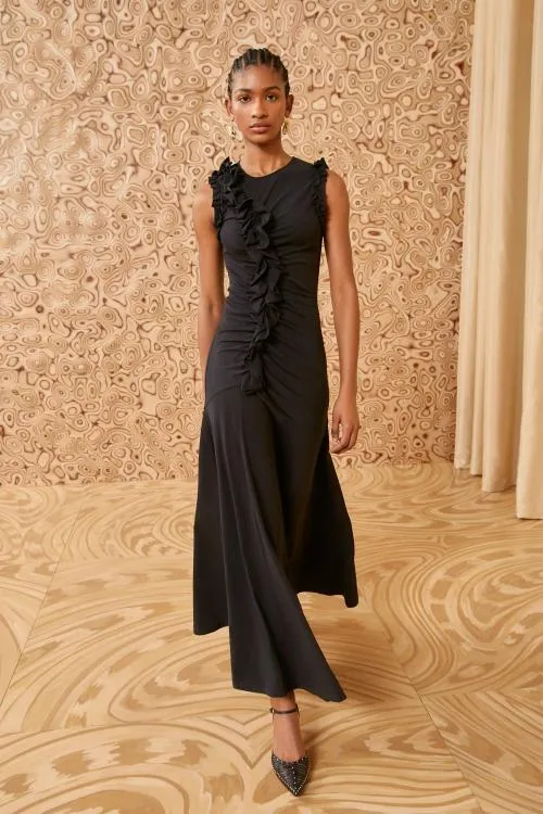 Dresses Women Ulla Johnson Bendetta Dress Noir Dresses Women Ulla Johnson Bendetta Dress Noir